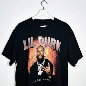 Lil Durk Only In The Family Graphic Print T Shirt Men’s Large
